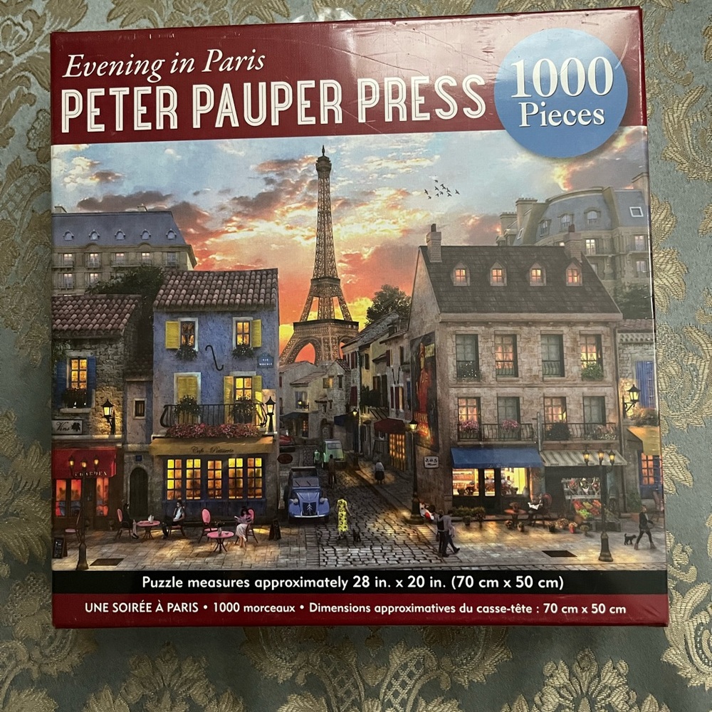 BRAND NEW AND SEALED Peter Pauper Press Evening in Paris 1000 piece puzzle